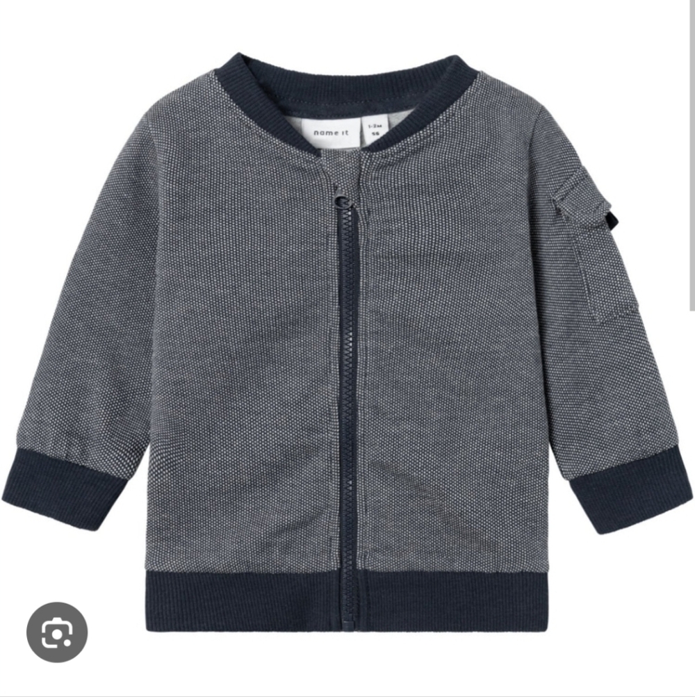 NWT Baby Name It Dark Sapphire Zip-Up Sweater ~sz 9 M